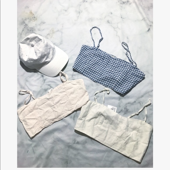 Brandy Melville Tops - Brandy Melville BUNDLE bra/ hat💛